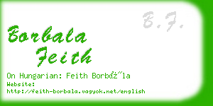 borbala feith business card